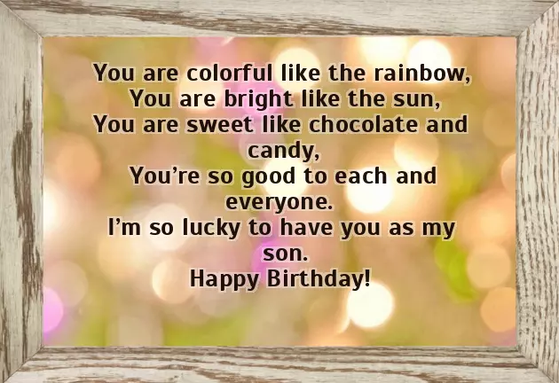 Free Birthday Poems For Son