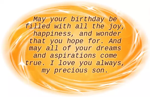 Happy Birthday Wishes To Younger Son