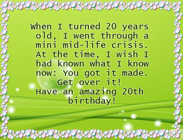 Happy Birthday 20 Years