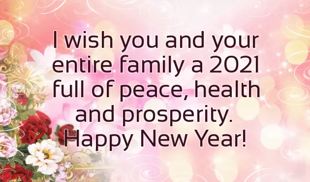 Happy New Year English Wishes