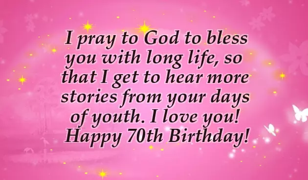 Birthday Wishes For 70 Year Old Female Friend