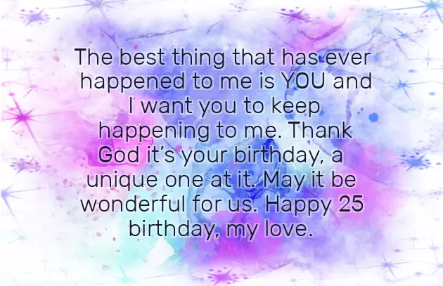 25Th Birthday Wishes For Wife