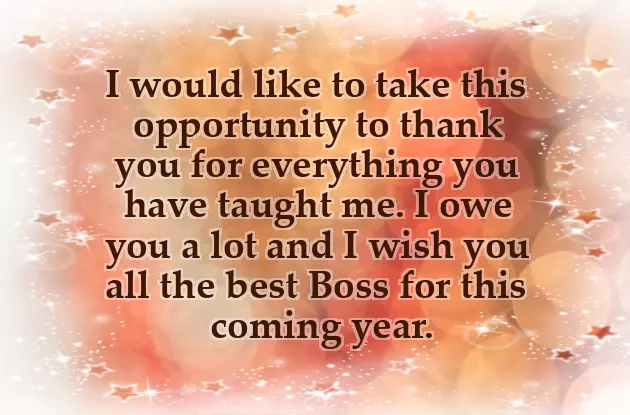 New Year Wishes To Boss And Colleagues