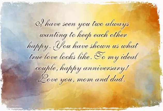 Unique Anniversary Wishes For Parents