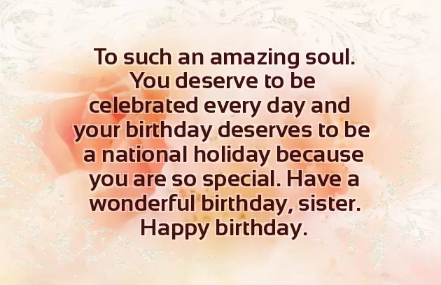 Senior Sister Birthday Wishes