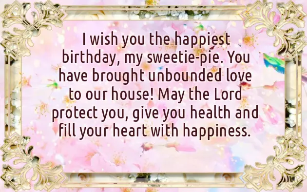 Happy Birthday Wishes To 1 Year Baby Girl