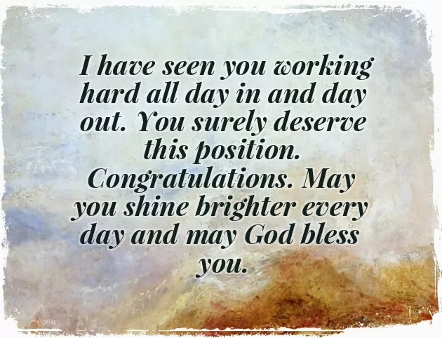 Promotion Greetings Promotion Greetings