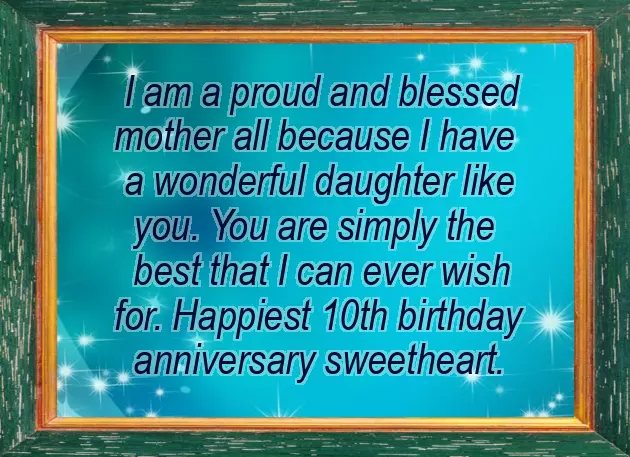 Birthday Wishes For Daughter On Her 10Th Birthday Birthday Wishes For Daughter On Her 10Th Birthday