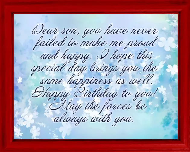 Happy Birthday Wishes To Son From Dad