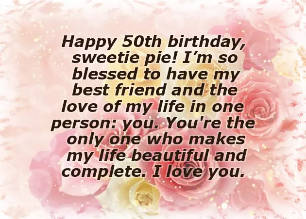 50Th Female Birthday Wishes
