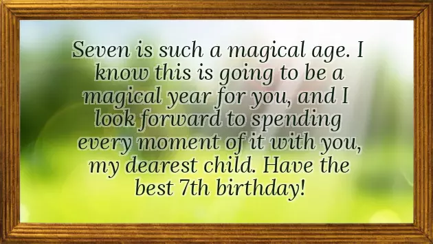 Son 7Th Birthday Wishes