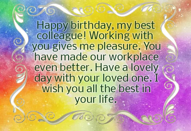 Birthday Wishes For Colleague Friend