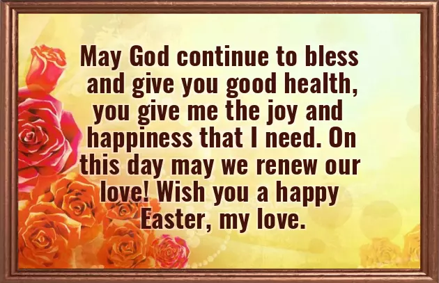 Easter Message For Girlfriend