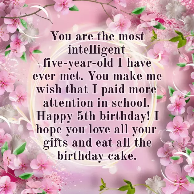 Happy Birthday My 5 Year Old Daughter Happy Birthday My 5 Year Old Daughter