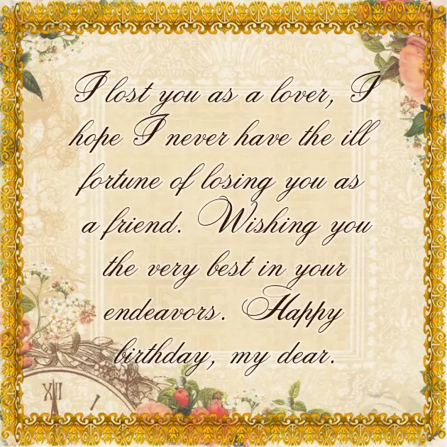 Happy Birthday Quotes To My Ex Girlfriend