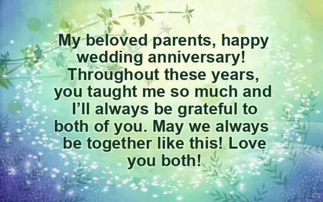 Wishes For Mom Dad Anniversary