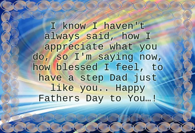 Fathers Day Message To My Stepfather