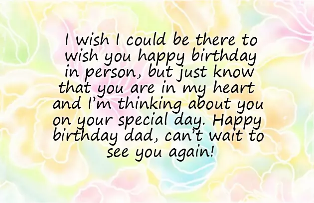 Happy Birthday To A Special Dad
