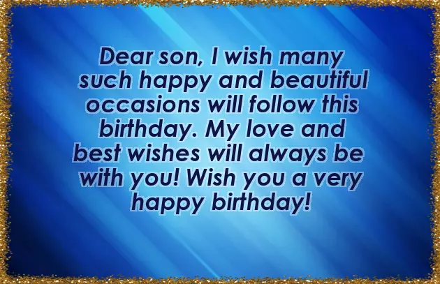Birthday Wishes To Eldest Son