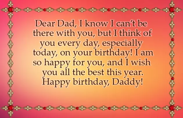 Wishing Your Father Happy Birthday