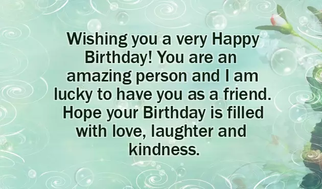 Birthday Wishes For Caring Person