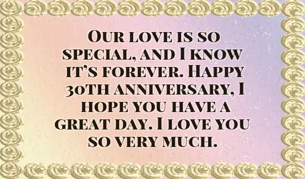 Happy 30Th Wedding Anniversary