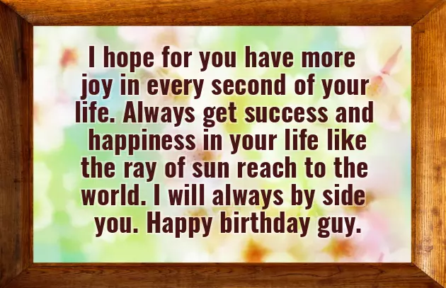 Birthday Wishes To My Guy