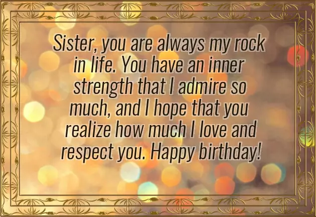 Special Sister Bday Quote
