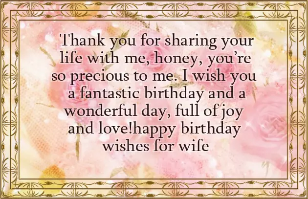 Funny Wife Birthday Wishes