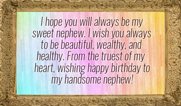 Birthday Wishes Lines For Nephew