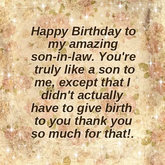 Birthday Quotes To Son In Law
