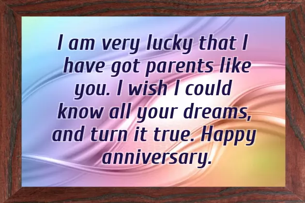 Mom Dad Anniversary Status In English