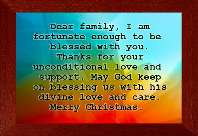 Merry Christmas Family Wishes
