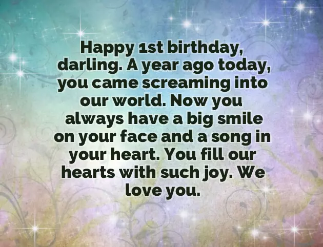 Birthday Wishes For One Year Boy Birthday Wishes For One Year Boy