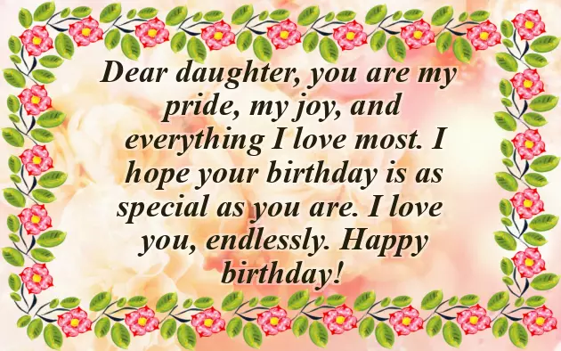 Birthday Wishes To Our Daughter From Mom And Dad