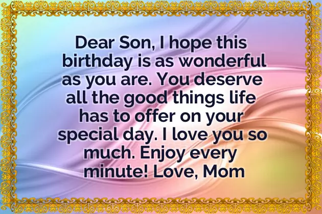 Funny Birthday Wishes For Son From Mom Funny Birthday Wishes For Son From Mom