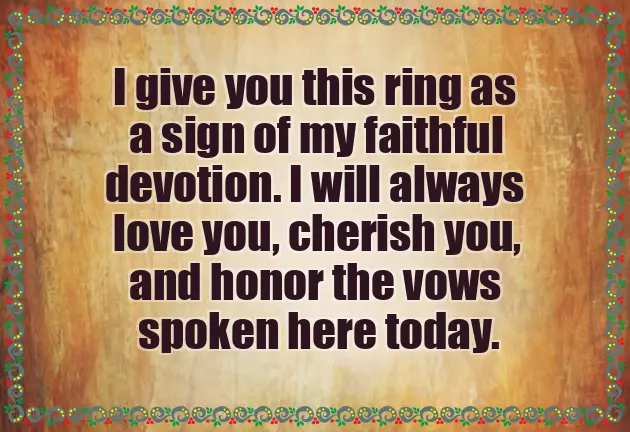 Ring Ceremony Wishes For Husband