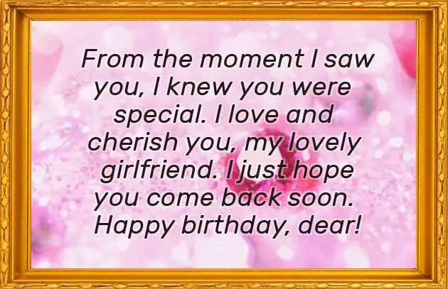 Happy Birthday To A Special Girlfriend