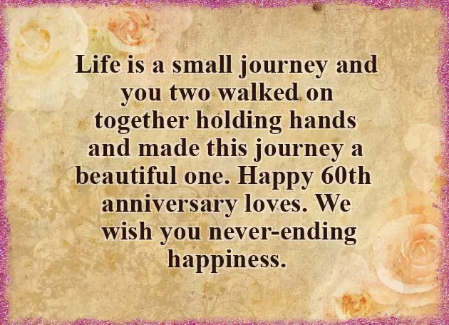 60Th Wedding Anniversary