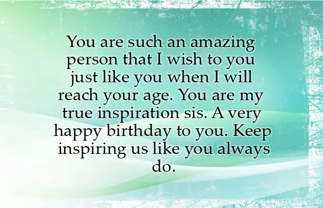 Birthday Greetings To Older Sister