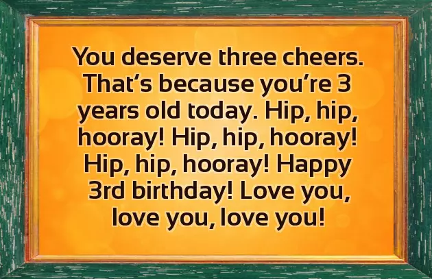 Birthday Wishes For Three Year Girl Birthday Wishes For Three Year Girl