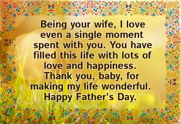 Happy Fathers Day Wishes To My Love