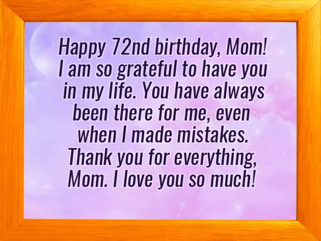 Happy 72Nd Birthday Mom Happy 72Nd Birthday Mom