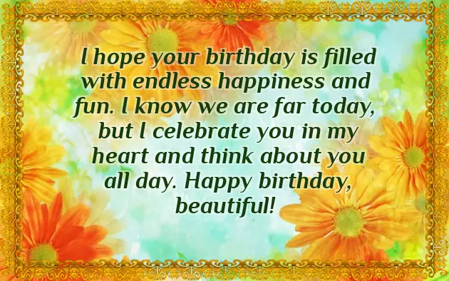 Nice Birthday Wishes For My Girlfriend