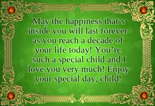 Birthday Wishes For My 10 Year Old Daughter Birthday Wishes For My 10 Year Old Daughter