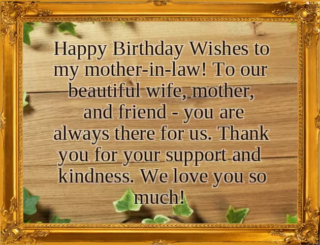 Wish For Mother In Law Birthday