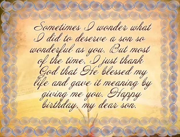 Happy Birthday To My Son Quotes From Mom