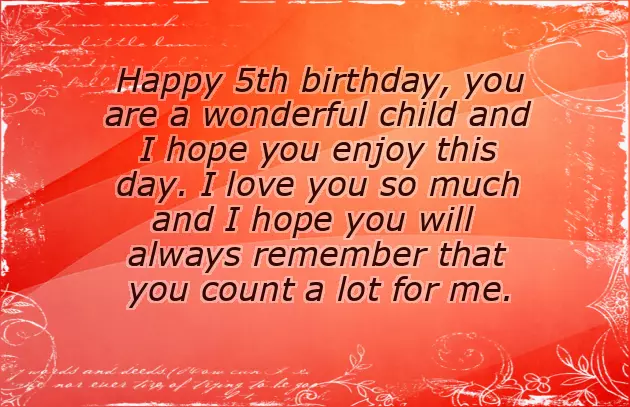 5 Years Old Girl Birthday Wishes 5 Years Old Girl Birthday Wishes