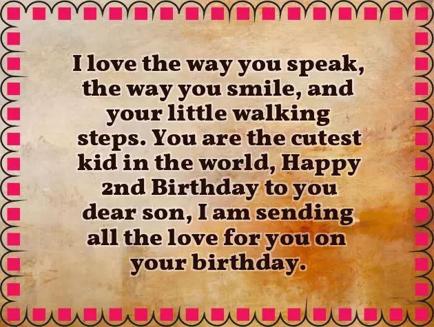 Birthday Wishes For My Son 2 Years Old