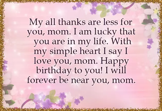 Moms Birthday Quote